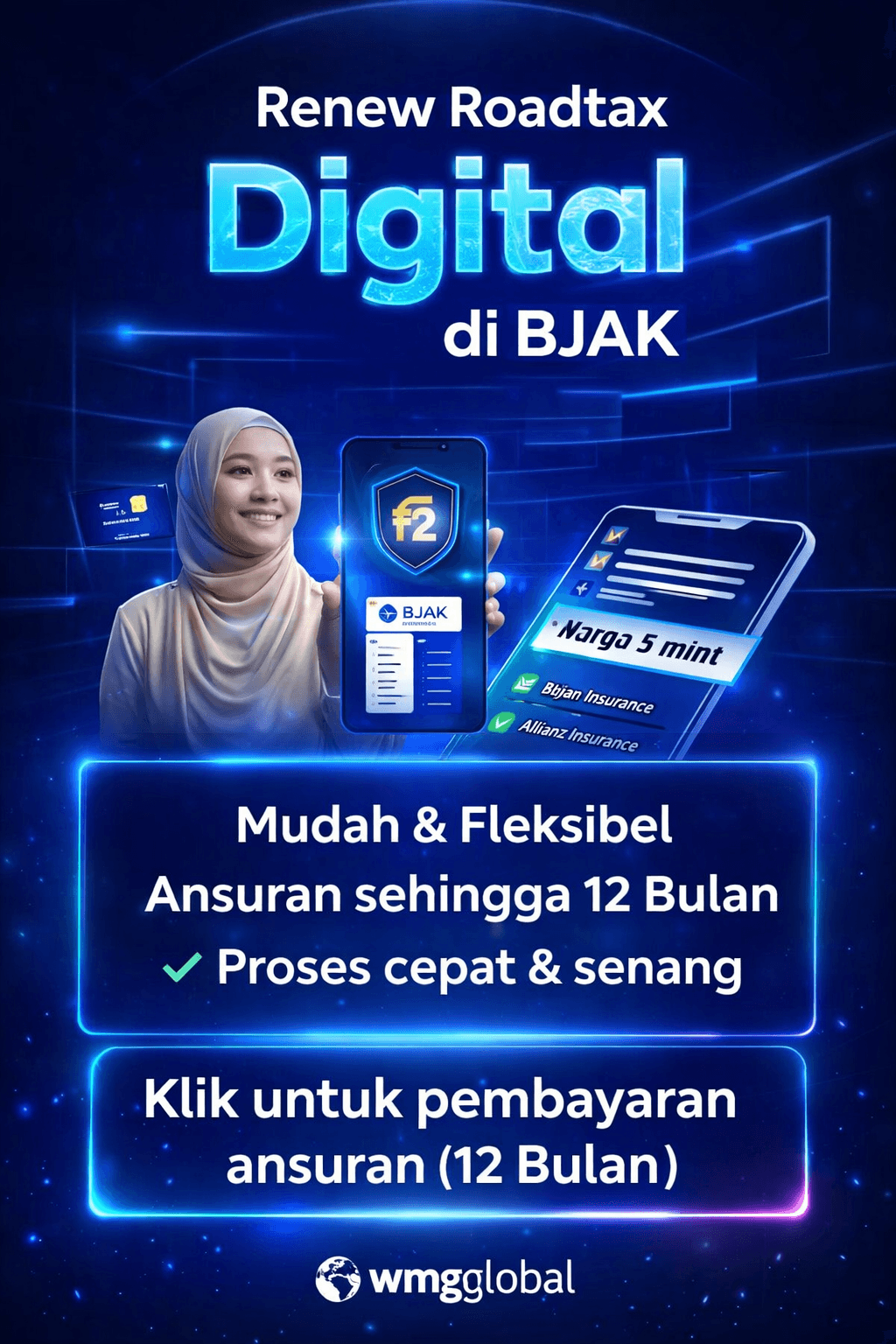 BJAK — platform digital untuk pembaharuan cukai jalan dan insurans kenderaan.